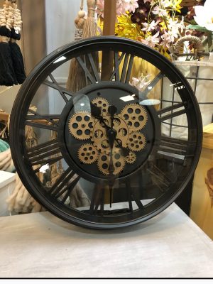 RELOJ MARRON CON LUZ LED