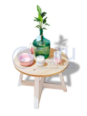 MESA REDONDA RATONA VINTAGE O GERVASONI (60 ANCHO*50 ALTO)