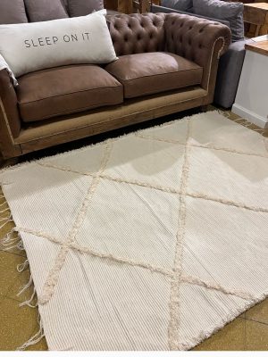 ALFOMBRA GEOHANDIRA NUEZ 150X200CM