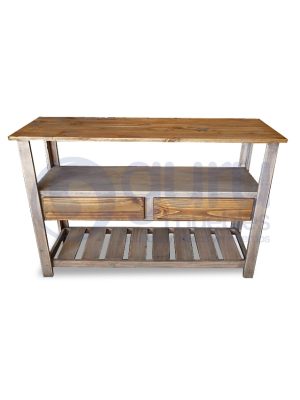 MESA QUESERA 120X40 C/2 CAJ AL MEDIO
