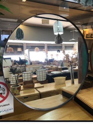 ESPEJO REDONDO HIERRO  1M