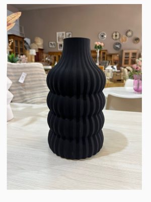 FLORERO VIDRIO NEGRO DCO2295