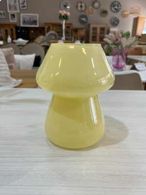 FLORERO VIDRIO AMARILLO DCO2756