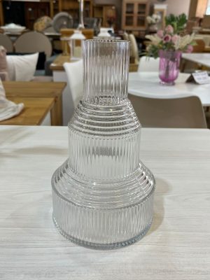 FLORERO VIDRIO LABRADO DCO2402