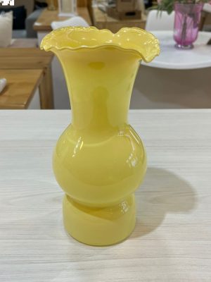 FLORERO VIDRIO AMARILLO DCO2751