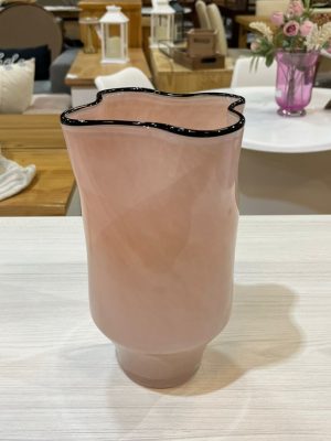 FLORERO VIDRIO ROSA DCO2303