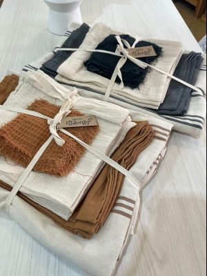 MANTEL + 6IND. + 6 SERVILLETAS + 6 POSAVASOS