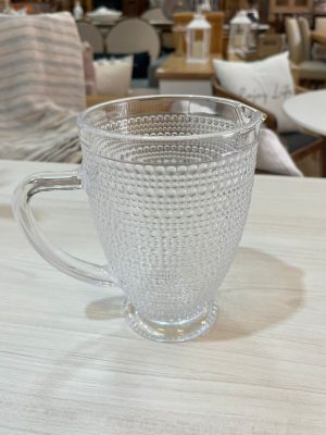 JARRA VIDRIO LABRADA TRANSPARENTE