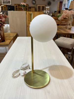 VELADOR GLOBO DE APOYO BRONCE