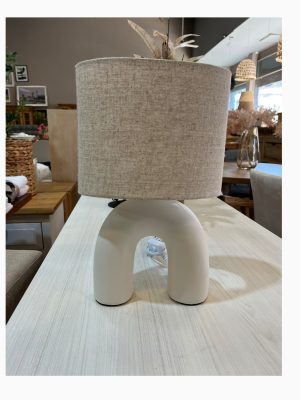 LAMPARA CERAMICA BLANCO MATE VC2
