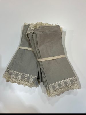SIVILLETAS TUSOR CON PUNTILLA X6