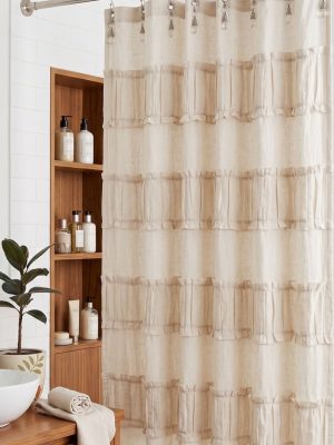 CORTINA DE BAÑO JAIPUR NATURAL