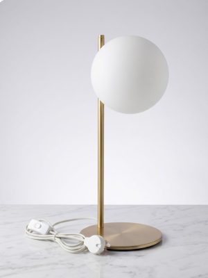 VELADOR GLOBO DE APOYO BRONCE