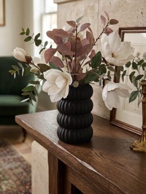 FLORERO VIDRIO NEGRO DCO2295